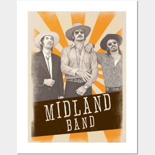 Vintage Aesthetic Midland Band Posters and Art